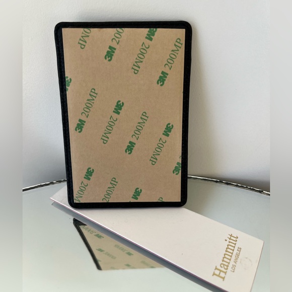 Hammitt Ardmore Leather Sticker Wallet Credit Card Phone Case Black NWT - Picture 2 of 3